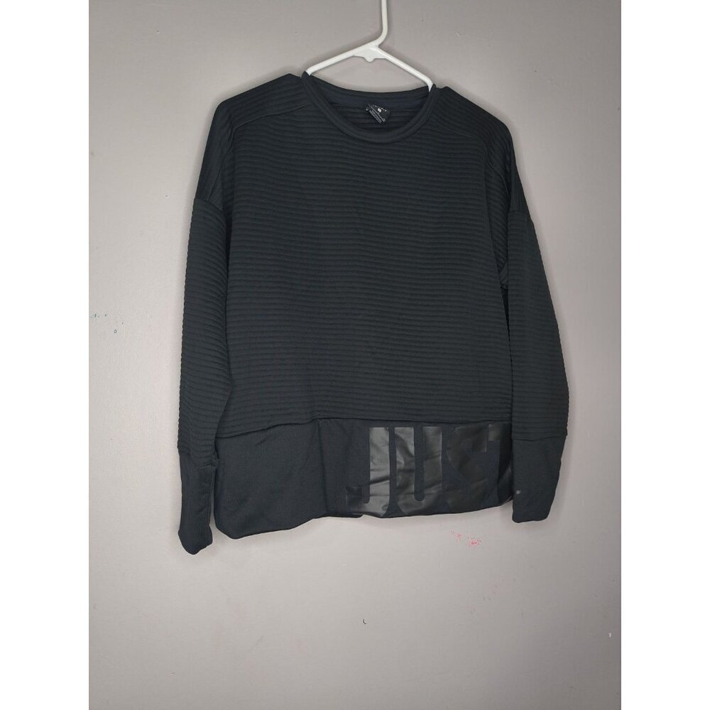 Nike Women’s Black Just Do It Crewneck Sweatshirt Size Small Pockets